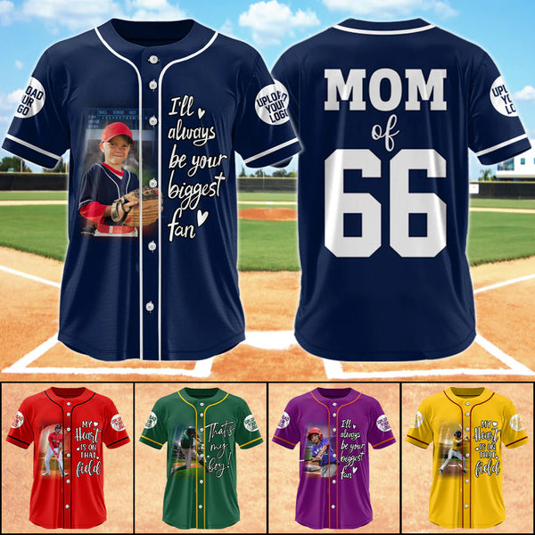 Custom Photo Baseball Game Day Baseball Jersey Gift For Baseball Lovers - Personalized Gift For Baseball Player