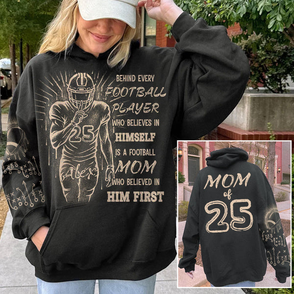 Behind Every Football Player Shirt - Personalized Shirt For Football Family
