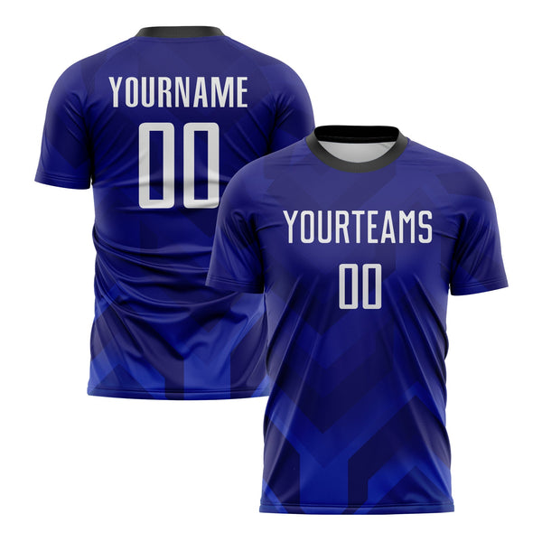 Custom Dark Purple White Royal-Navy Classic Uniform Training Sets Soccer Jersey For Adults/Kids