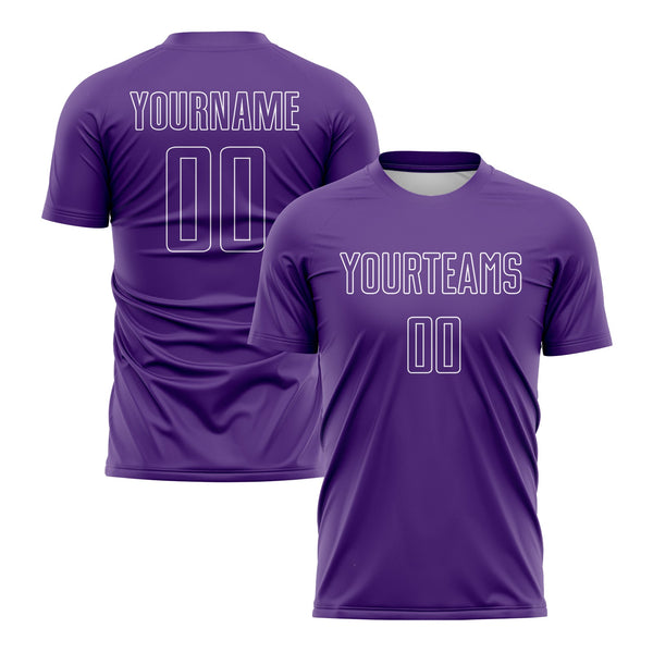 Custom Purple White Geometric Shape Classic Uniform Training Sets Soccer Jersey For Adults/Kids