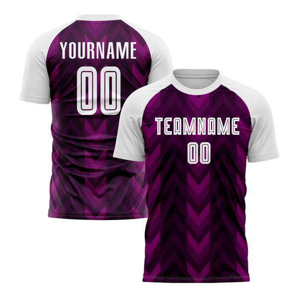 Custom Purple White Classic Uniform Training Sets Soccer Jersey For Adults/Kids