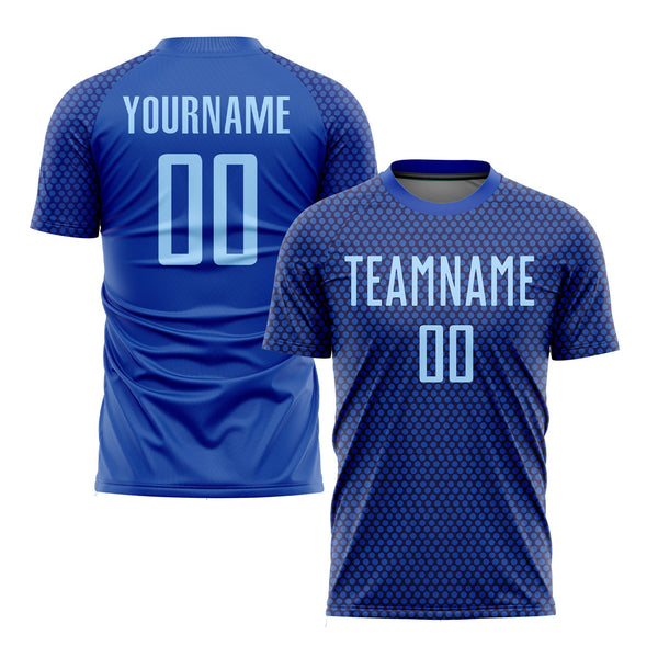 Custom Royal Light Blue Classic Uniform Training Sets Soccer Jersey For Adults/Kids