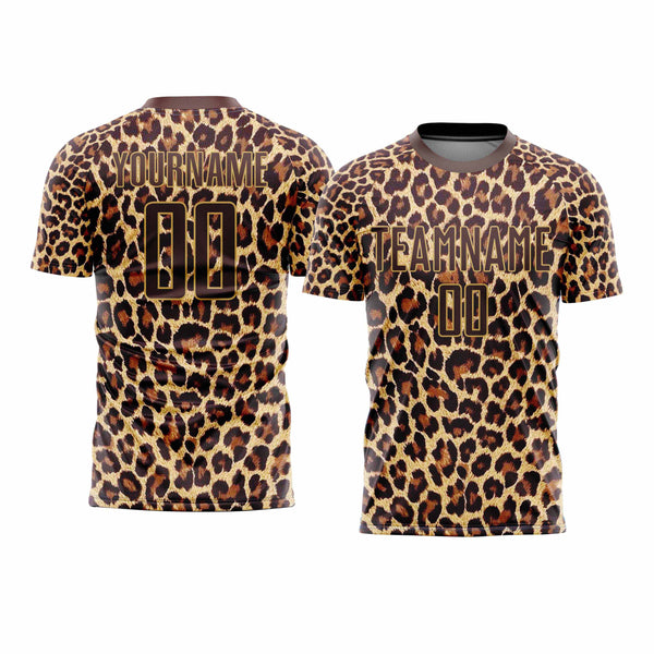 Custom Brown Brown-Old Gold Classic Uniform Training Sets Soccer Jersey For Adults/Kids