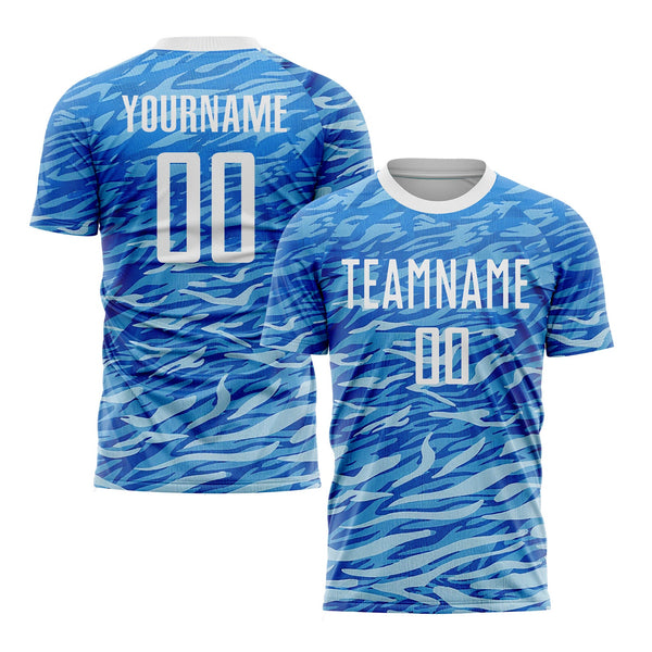 Custom Royal White Classic Uniform Training Sets Soccer Jersey For Adults/Kids