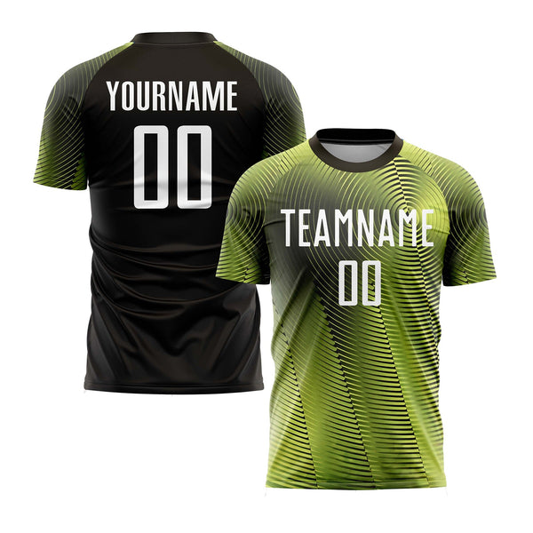 Custom Gold White-Black Classic Uniform Training Sets Soccer Jersey For Adults/Kids