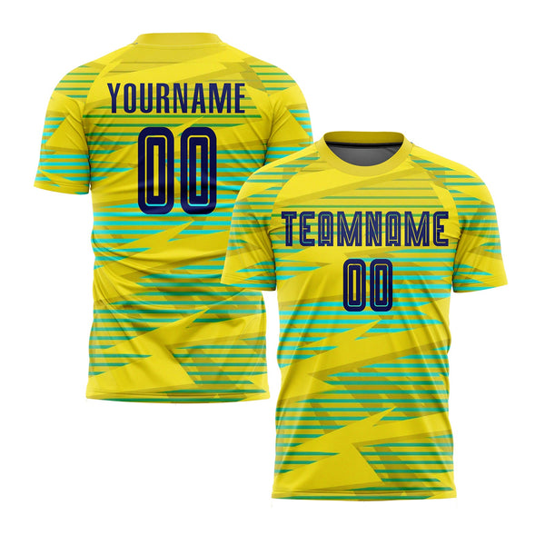 Custom Gold Royal-Light Blue Away Classic Uniform Training Sets Soccer Jersey For Adults/Kids