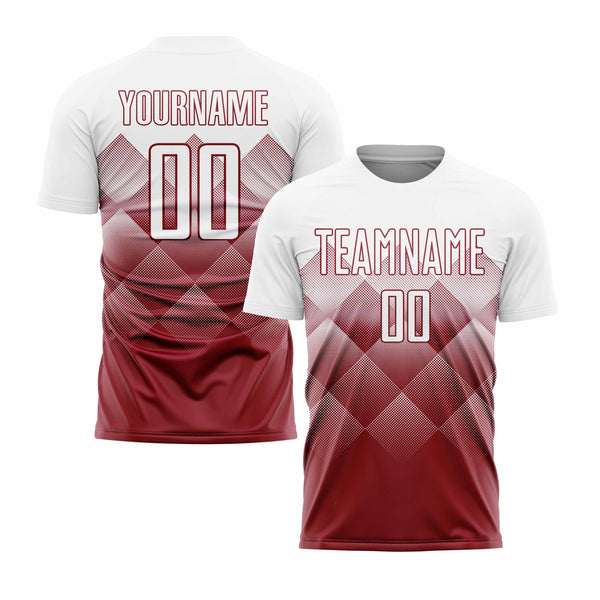 Custom Crimson White Classic Uniform Training Sets Soccer Jersey For Adults/Kids