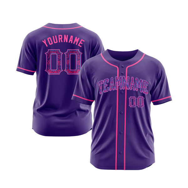 Custom Purple Pink-Light Blue Classic Style Authentic Drift Fashion Sports Baseball Jersey